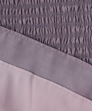 ANY SIS 【洗える】オーガンジーシャーリング ブラウス プラム