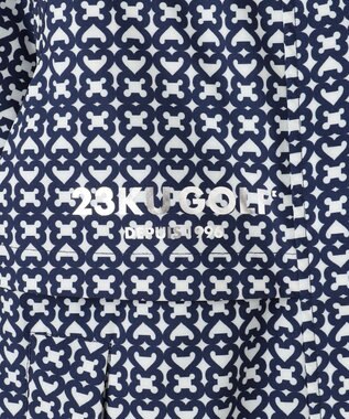 23区GOLF 【WOMEN】モノグラム ポケッタブルレインワンピース ネイビー系5