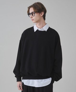 WEGO 【ユニセックス着用ITEM】バルーンクロップドプルオーバー ブラック