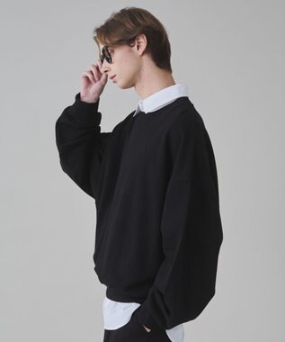 WEGO 【ユニセックス着用ITEM】バルーンクロップドプルオーバー ブラック