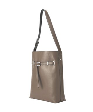 YECCA VECCA ベルトデザインワンハンドルショルダーバッグ Dark Brown