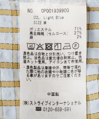 CRAFT STANDARD BOUTIQUE サッカーチェックイージーパンツ Light Blue