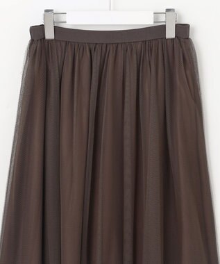 自由区 【新色追加生産・WEB限定カラーあり】チュール スカート ブラウン系