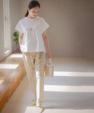 組曲 バックフリル カットソー ホワイト系