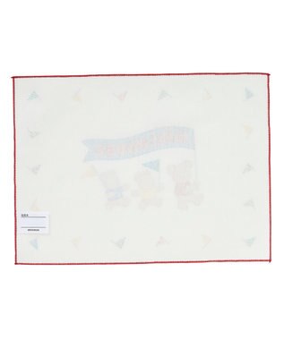 MIKI HOUSE HOT BISCUITS 【ミキハウス】 ミキハウスベア ランチョンマットセット 赤×紺