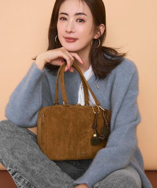 23区 【WEB&一部店舗限定】スエード ボストン バッグ