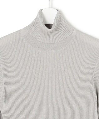 J.PRESS YORK STREET 【WOMEN】シアリブ タートルニット ライトグレー系