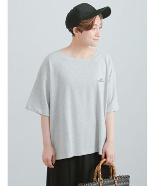 Te chichi 胸刺繍&バックプリントBIGTシャツ グレー