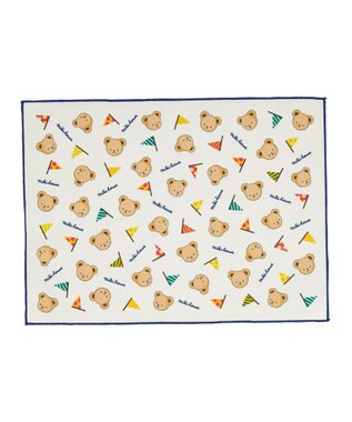 MIKI HOUSE HOT BISCUITS 【ミキハウス】 ミキハウスベア ランチョンマットセット 赤×紺