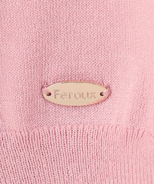 Feroux 【接触冷感・UVカット・洗える】クルーネックハーフスリーブ プルオーバー ピンク系