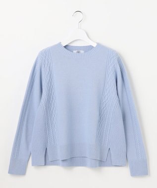 J.PRESS LADIES L 【WEB限定カラーあり】CAT クルーネック ニット サックス系