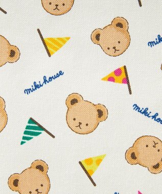 MIKI HOUSE HOT BISCUITS 【ミキハウス】 ミキハウスベア ランチョンマットセット 赤×紺