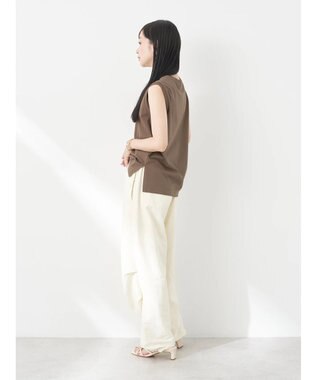 earth music&ecology ノースリーブカットソー（汗じみ防止） Brown