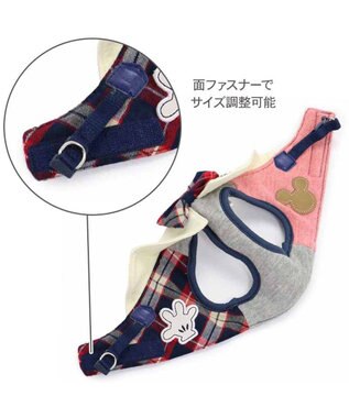 PET PARADISE ディズニー ミッキーマウス ベストハーネス 《杢柄》 ３Ｓ 小型犬 グレー