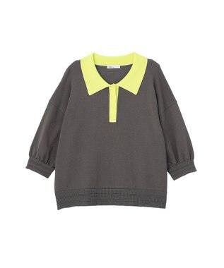 CRAFT STANDARD BOUTIQUE ポロニットプルオーバー Dark Gray