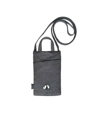 ROOTOTE 1279【スマホショルダー】CJ.ベビールー.パンダ.リサイクルコットン-A 01：グレー