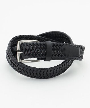 JOSEPH ABBOUD 【伸びる！】ストレッチレザーベルト ブラック系