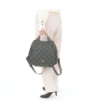 IBIZA モノグラムナイロン　リュック ダークグレー