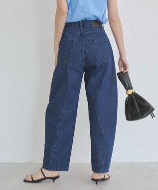 WEGO 【ANGIE VINTAGE/SMLサイズ展開】カーブデニムパンツ ネイビー