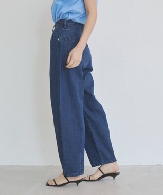 WEGO 【ANGIE VINTAGE/SMLサイズ展開】カーブデニムパンツ ネイビー