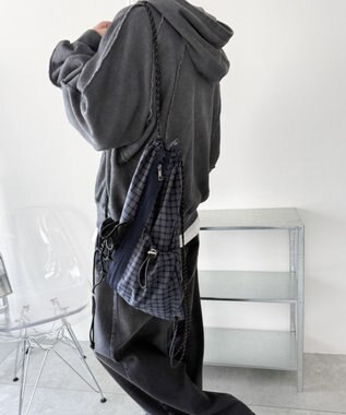 WEGO 【ユニセックス着用ITEM】センターzipナップサック 柄1