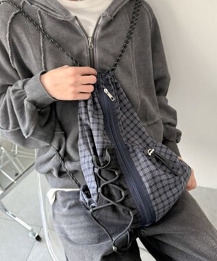 WEGO 【ユニセックス着用ITEM】センターzipナップサック 柄1