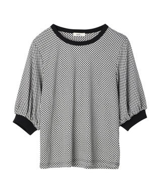 earth music&ecology ギンガムパフＴＥＥ Black