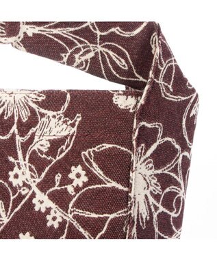 UNBILLION カシュカシュ cache cache / フラワー＆アニマル柄ワンハンドルバッグ ワイン