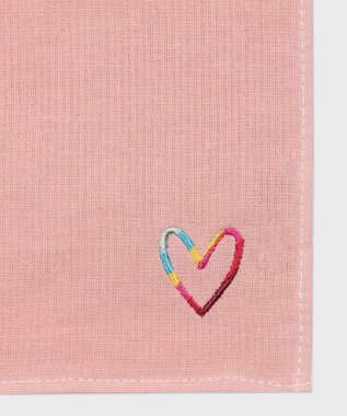 Paul Smith スワールハート ガーゼハンカチ ピンク