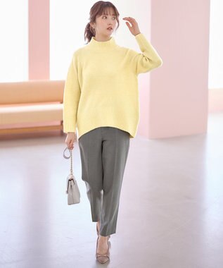 ANY SIS 【大人百花掲載 ヨンアさん着用】シリーズ累計7万本突破！サーモ2WAYストレッチ テーパードパンツ ライトグレー