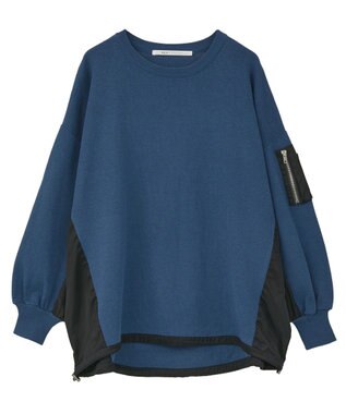 YECCA VECCA 素材MIX裾ドロストニット