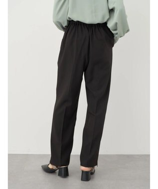 earth music&ecology ２ｗａｙピンタックテーパードパンツ Black