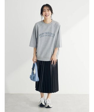 Green Parks BEST PRICE ２ｗａｙ ミニ裏毛ロゴトレＴＥＥ Gray Mixture