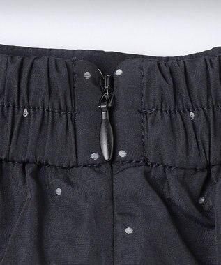 ANY SIS 【洗える】モノトーンドットジャカード スカート ブラック系