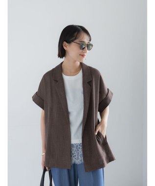 Te chichi カラミメッシュジャケット《2026 SUMMER LOOK item》 ブラウン