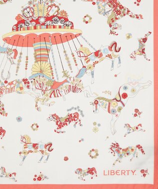 LIBERTY. エモリー キャンキャン シルクスカーフ 45 ピンク