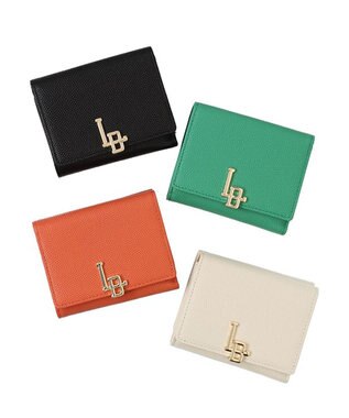 LANVIN en Bleu エルヴィー 三つ折り財布 サーモンピンク