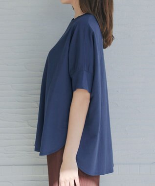 Tiaclasse L 【おのののかさん着用】冷凛(ひやりん)カノコドルマンスリーブカットソー ブルー