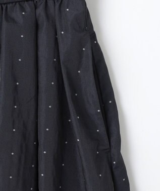 ANY SIS 【洗える】モノトーンドットジャカード スカート ブラック系