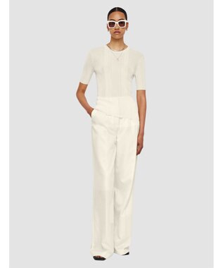 JOSEPH クリスピーレーヨン　ショートスリーブニット Ivory