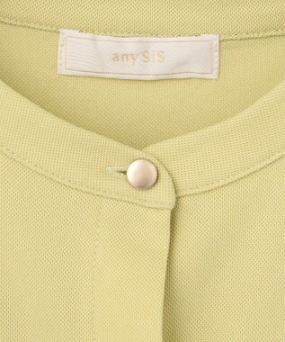 ANY SIS 【洗える】カナパジャージー ブラウス イエロー