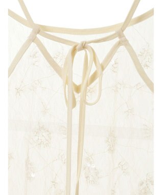 Green Parks スパンコールキャミワンピース Ivory