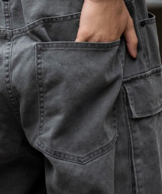 WEGO マルチポケットワイドカーゴパンツ スミクロ