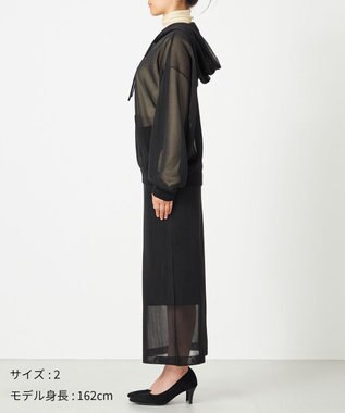 NAVE 【Nave・洗える】シアーニット パーカー ブラック系