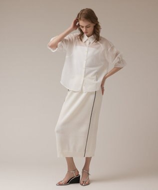 GRACE CONTINENTAL ドルマンシャツ ホワイト