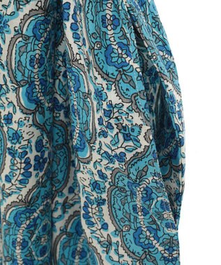 CRAFT STANDARD BOUTIQUE インド綿アラベスク柄ワンピース Blue
