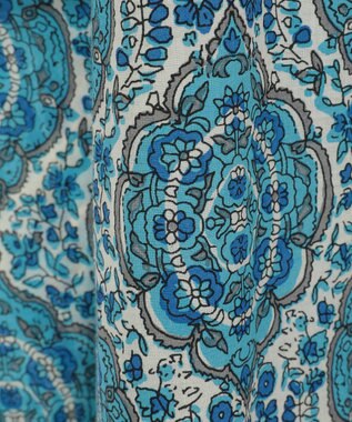 CRAFT STANDARD BOUTIQUE インド綿アラベスク柄ワンピース Blue