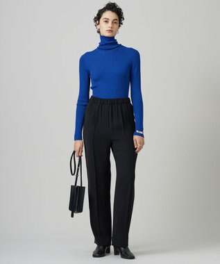 ICB 【CLASSY.1月号掲載・新色追加・洗える】エクストラファインメリノ タートルネックプルオーバー ロイヤルブルー系