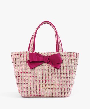 TOCCA 【キャンセル分販売中！】30th Anniversary MY PRECIOUS CUSTOMIZED BAG カスタマイズバッグ ピンクツイード×大リボン×ショートショルダー