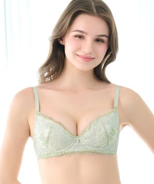 BRADELIS New York 【BRADELIS New York】ウェンディステップ１ブラ23S2 ふんわり包んで土台を作る育乳補整ブラ グリーン